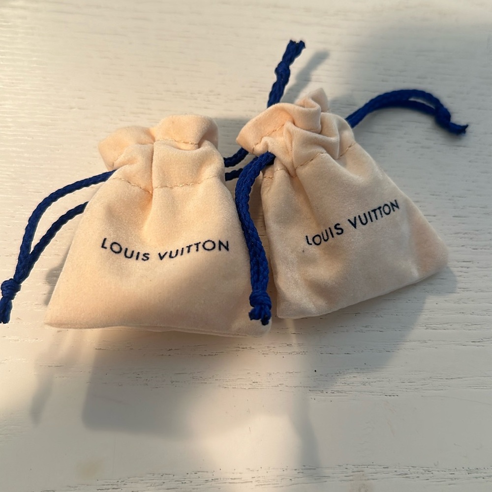 Velvet Louis Vuitton jewelery pouches